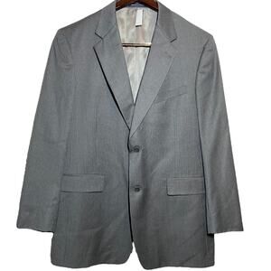 Daniel Cremieux Loro Piana Blazer Suit Jacket Two-Button Front Notch Gray 42R